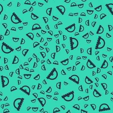 Black Protractor grid for measuring degrees icon isolated seamless pattern on Stock Illustration
