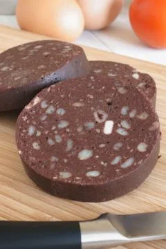 Black pudding Foto stock