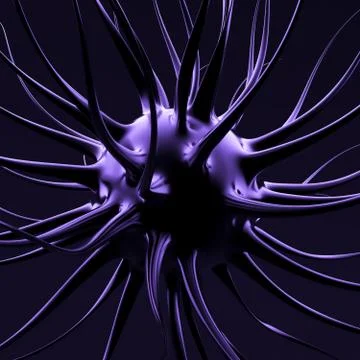 Black purple shape background. 3d illustration, 3d rendering. Stock Illustration