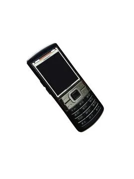 A black push-button mobile phone Stock Photos