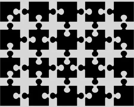 Black puzzle Stock Illustration