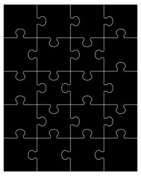 Black puzzle  Stock Illustration