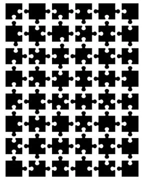 Black puzzle Stock Illustration