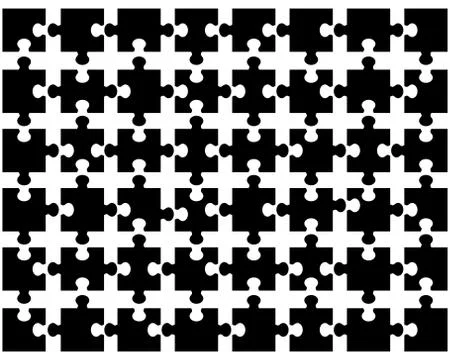Black puzzle Stock Illustration