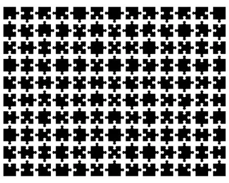 Black puzzle Stock Illustration