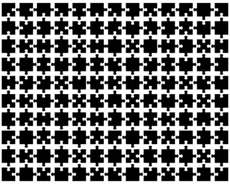 Black puzzle Stock Illustration