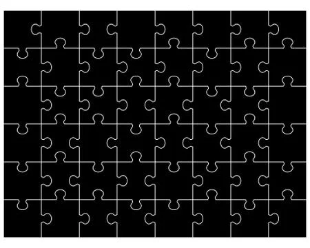 Black puzzle  Stock Illustration