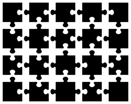 Black puzzle Stock Illustration