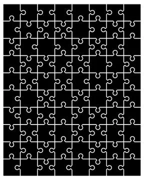 Black puzzle Stock Illustration