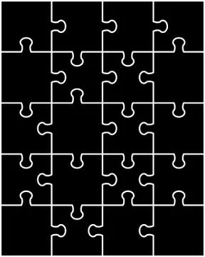 Black puzzle Stock Illustration