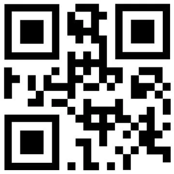 Black qr code says "discount" Stock Illustration