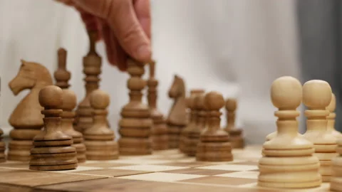 The black queen attacks Stock Footage 147074986