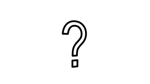 Black question mark animation, spinning on a white background Stock Footage 141816197