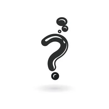 Black question mark element vector design template Stock Illustration