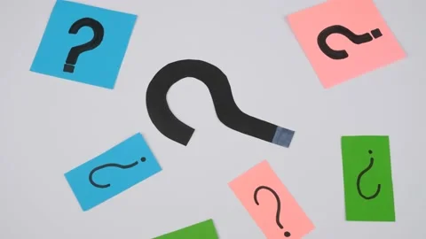 Black question mark Video stock 237807085