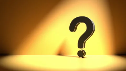 Black question mark Stock Footage 277204318