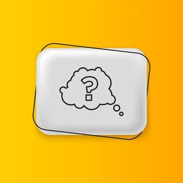 Black Question mark icon isolated on yellow background. FAQ sign. Copy file.. イラスト素材