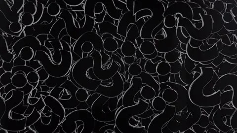 Black Question Mark Transition Isolated on alpha background Stock Footage 237598849