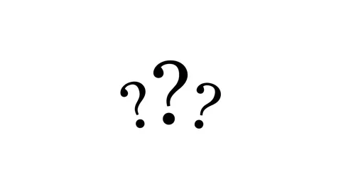 Black question marks pop up on white background Stock Footage 312933636