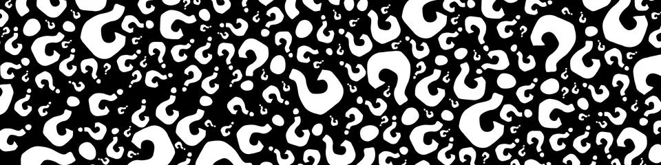 Black question marks on white background. Question mark pattern abstract vector  Stock Illustration