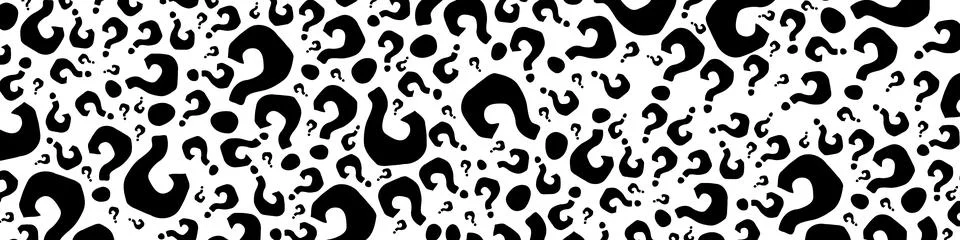 Black question marks on white background. Question mark pattern abstract vector  Stock Illustration