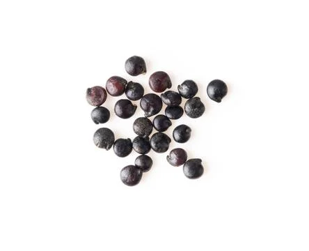 Black quinoa isolated on white background Stock Photos