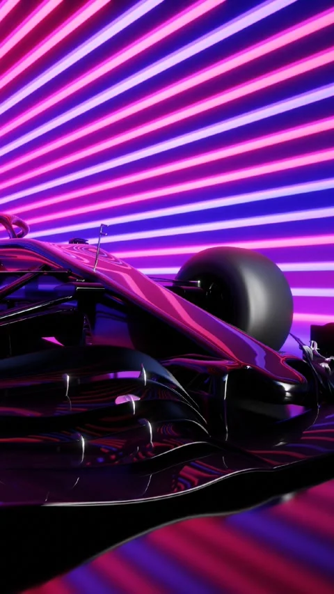 Black racing car Stock Footage 288518906