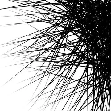 Black Radiating Scribble Corner Abstract Background Stock Illustration