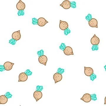 Black radish vector seamless pattern 스톡 일러스트