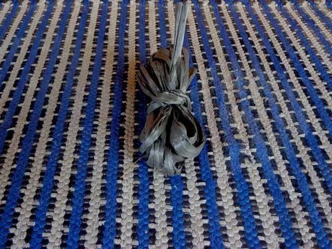 Black raffia rope made of plastic Stock-Fotos