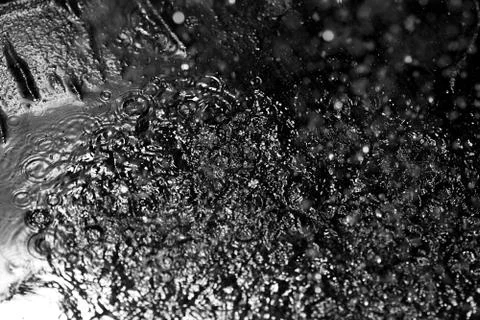 Black rain Stock Photos
