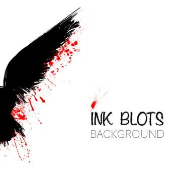 Black raven background Stock Illustration