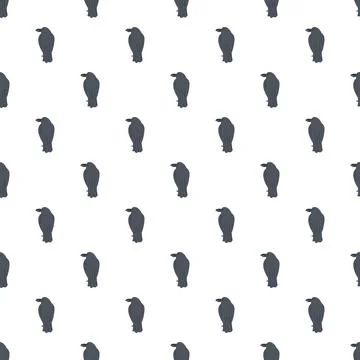 Black raven seamless pattern creating gothic background design Stockillustratie