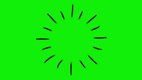 Black ray circle 3 green Stock Footage 244382606