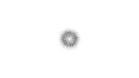 Black rays growing from the center of a white screen. Stock Footage 122139640