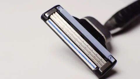 Black razor closeup Stock Footage 106549692