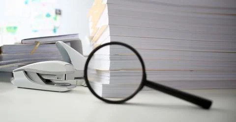 The black reading lens is on the Stock Photos