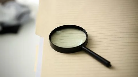 The black reading lens is on the Stock Photos