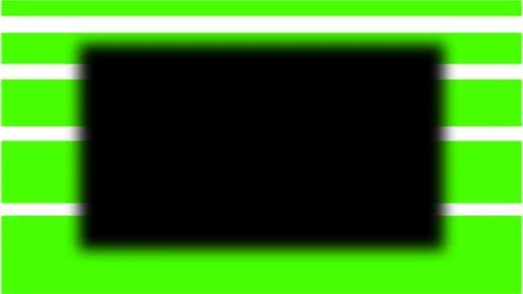 Black rectangle with blurred edges over green stripes Stock Illustration