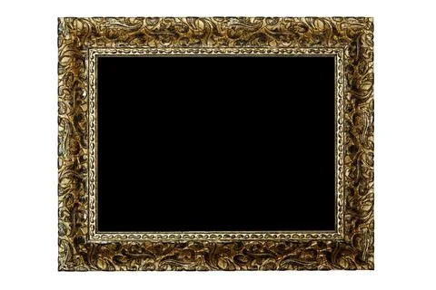 Black rectangle in a frame Stock Photos