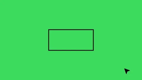 Black rectangle line is drawn with mouse pointer animation Vídeos de archivo 333633970