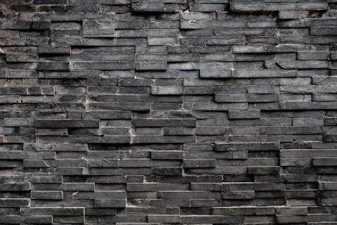 Black rectangle square tile background &amp; wallpaper Stock Photos