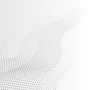 Black rectangle wavy on white background. Stock Illustration