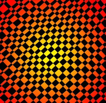 Black rectangles in orange-yellow background Illustrazione stock