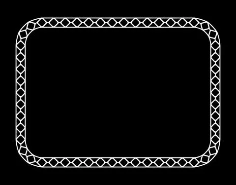 Black rectangular frame. A4 format. Vector Illustration. EPS10 Stock Illustration