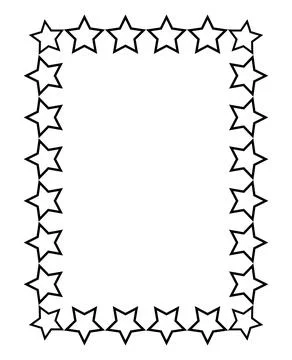 Black rectangular frame. A4 format. Vector Illustration. EPS10 Stock Illustration