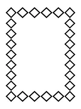 Black rectangular frame. A4 format. Vector Illustration. EPS10 Stock Illustration