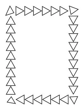 Black rectangular frame. A4 format. Vector Illustration. EPS10 Stock Illustration