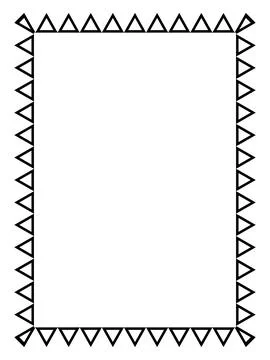 Black rectangular frame. A4 format. Vector Illustration. EPS10 Stock Illustration
