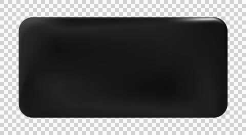 Black rectangular painted plate isolated. Label, template. Png. 스톡 일러스트